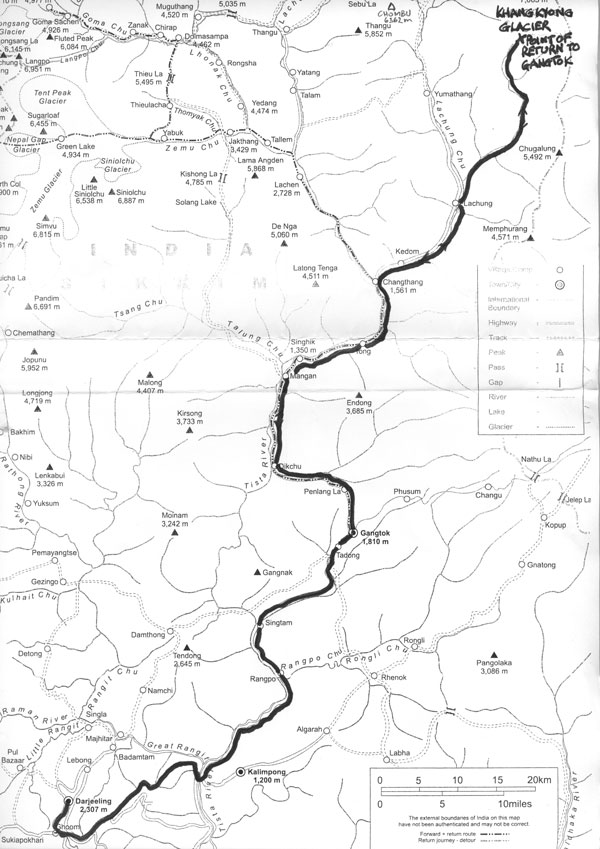 Trekking route