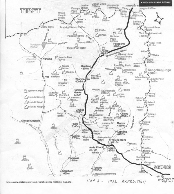 Trekking route