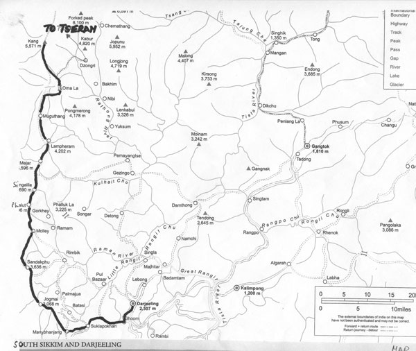 Trekking route