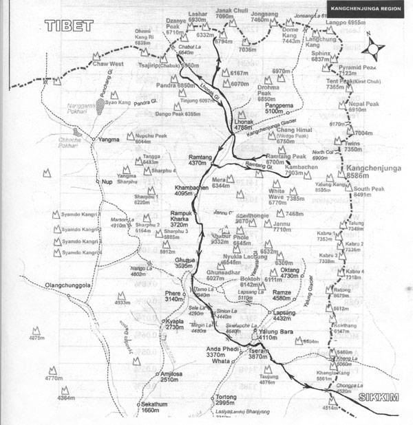 Trekking route